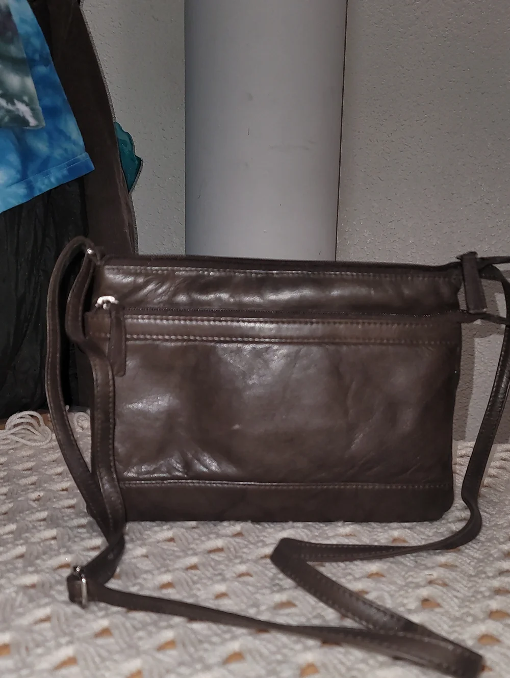 Men's Brown Leather Crossbody Bag - Classic Everyday Carry